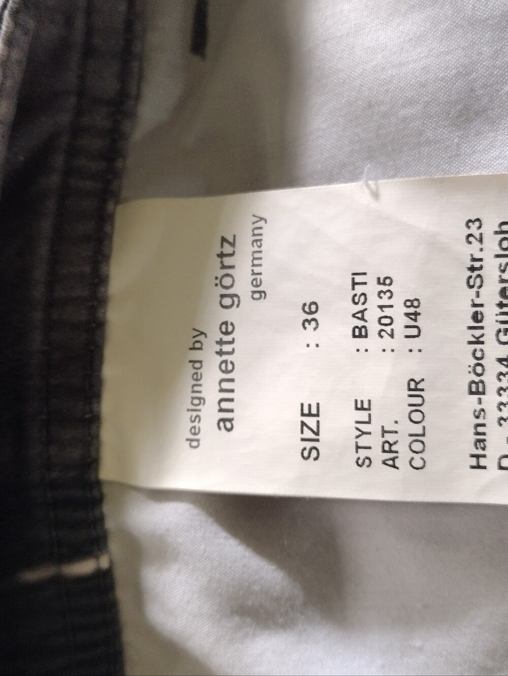 Annette Gortz Size 36 US 6 Pants Y2K Designer Vintage Trousers - Picture 7 of 11
